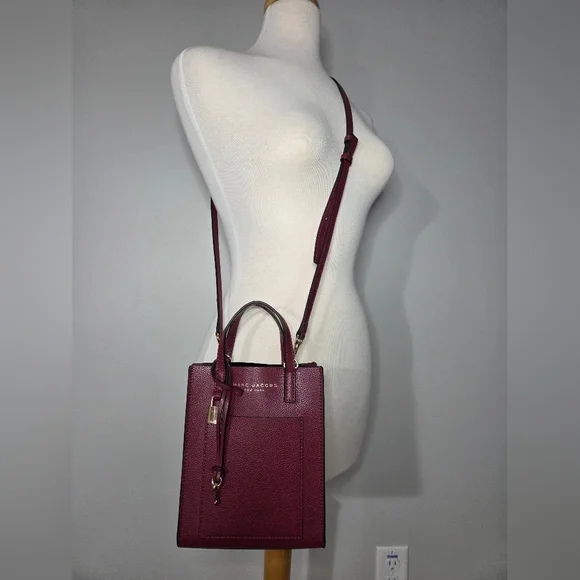 Marc Jacobs Mini Grind Burgundy Tote - Picture 9 of 9